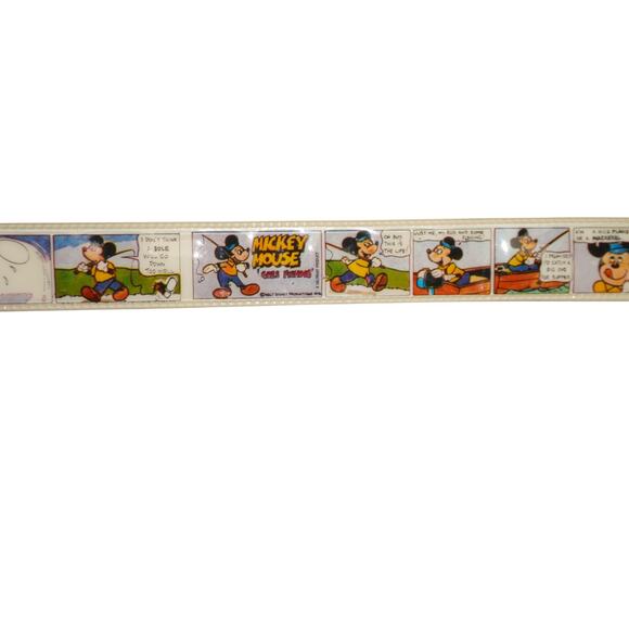 Vintage Disney Mickey Mouse Comic Strip Belt Kids / Youth 1980s Valprint PVC - Picture 11 of 12